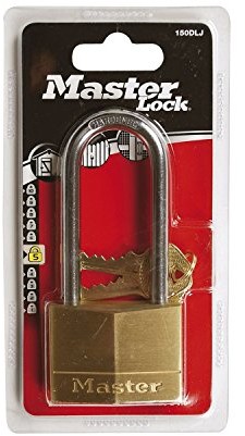Master Lock 150eurdlj  mosiężna kłódka 50 MM z pałąkiem o wysokim 150EURDLJ