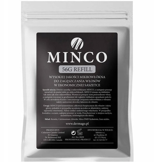 Nowe Minco 56g Zagęszczacz Mikrowłókna Saszetka***