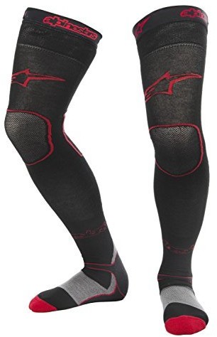 Alpinestars Alpine Stars pod ziehstrumpf do knieorthese Long MX Czarny/czerwony, czarny, S/M 10008386