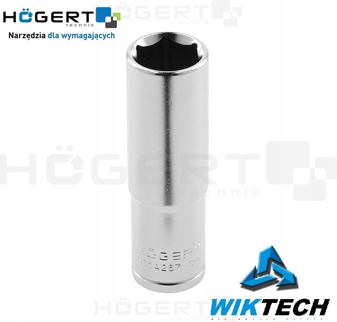 Nasadka sześciokątna 1/2``, 22mm, długa Hogert