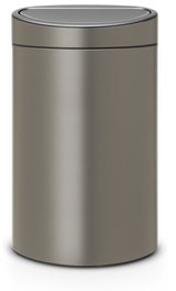 Brabantia Kosz na śmieci Touch Bin 40l platynowy 114908