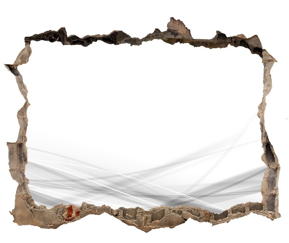 Wallmuralia.pl Dziura 3d fototapeta na ścianę Abstrakcja fale