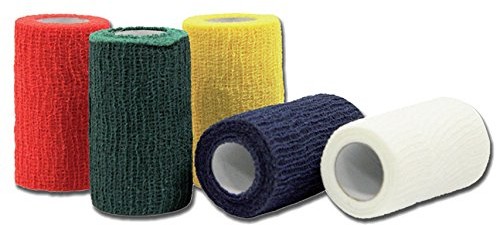 GIMA Bandaż kohaesive kolor  4 m X 10 cm  czerwony 34676