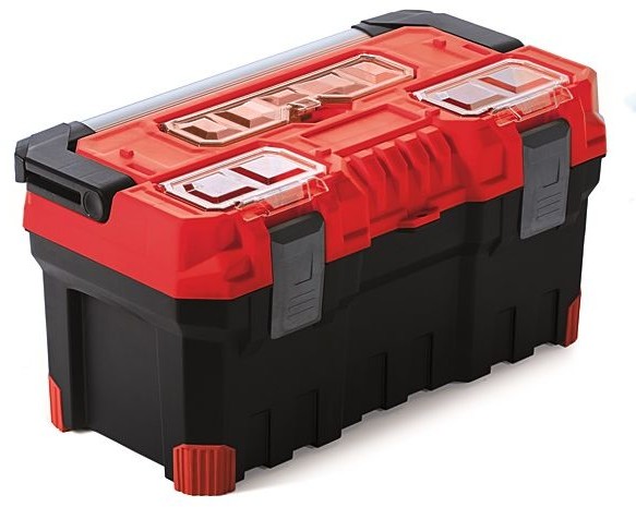 Prosperplast Duża Mocna Skrzynka Narzędziowa TITAN PLUS 22A Czerwona PPNTP22A-R444