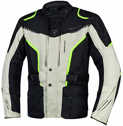 Rebelhorn Hiker III kurtka motocyklowa dla mężczyzn, trwałe materiały, membrana Reissa, łokcie i ramiona, ochraniacze wentylacyjne, elementy odblaskowe RH-TJ-HIKER-III_27_XS