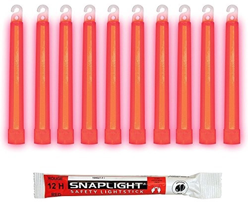 Cyalume Technologies cyalume snapl Skating Czerwony świetliki Glowsticks  15 cm 6 inch Industrial Grade pałka świetlna, ultra jasna Light Sticks z czas świecenia 12 godzin, czerwony SA8-108078AM
