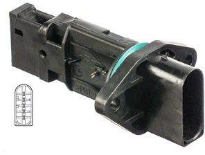 DELPHI Przepływomierz masowy powietrza DELPHI AF10247-12B1