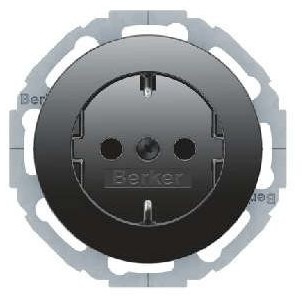 Berker R.classic czarny gniazdo SCHUKO B_47552045