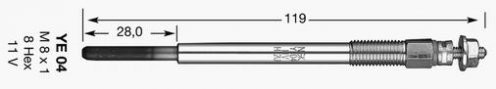 NGK Świeca żarowa D-Power 40 1684