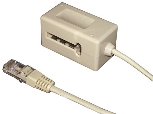 Waytex 39341 adapter, RJ45/gniazdko, Beige 39341