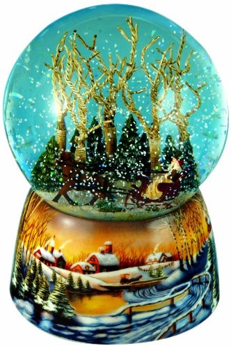 Spieluhrenwelt spieluhrenwelt 46071 kula śnieżna jazda na saniach 46071