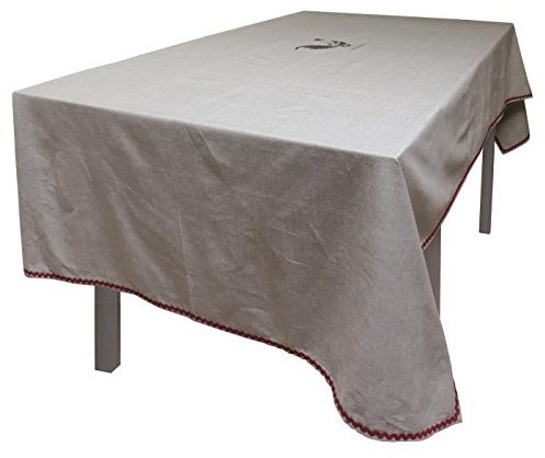 Soleil d'ocre Soleil D 'ocre obrus na stół prostokątny z bawełny, 140x240 cm łazienkowa, bawełna żakardowy ecru 240x140 cm 817691