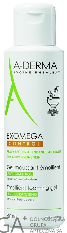 A-Derma A-Derma Exomega zmiękczający pieniący się żel Do cery suchej i atopowej 500 ml