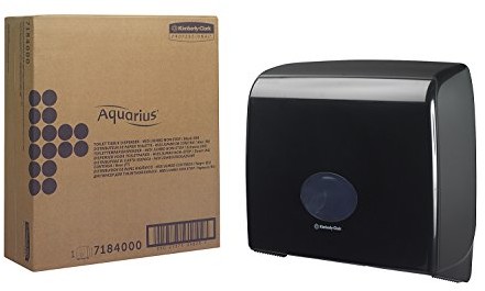 Aquarius 7184 NON-STOP Jumbo Toilet Tissue dozownik rolka, czarny, czarny 7184
