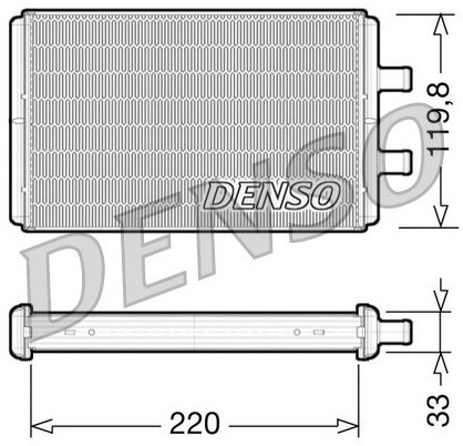 DENSO Wymiennik ciepła, ogrzewanie wnętrza DRR12007