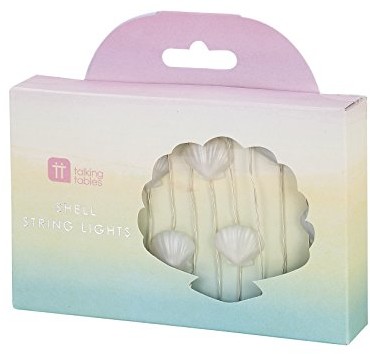 Talking Tables MERMAID-SHELLLIGHT We Heart Shell Lights, Multi
