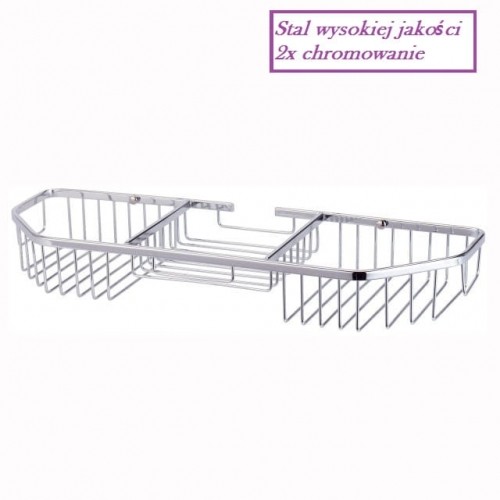 Półka łazienkowa Koszyk chromowany BESSER 8506