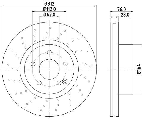 HELLA PAGID Tarcza hamulcowa PAGID 8DD355106-871