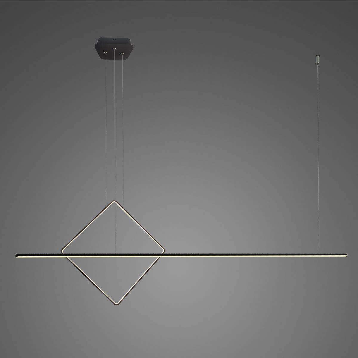 Altavola Design Lampa wisząca Nowoczesna lampa wisząca LED do biura Altavola Linea No.2 LA087/PD_40_3k_black_dimm LA087/PD_40_3k_black_dimm