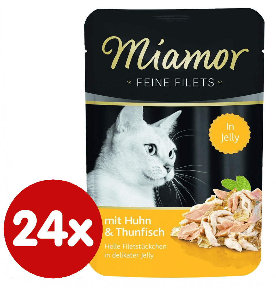 Finnern saszetki dla kota Miamor filet z kurczaka+tuńczyk 24x100g