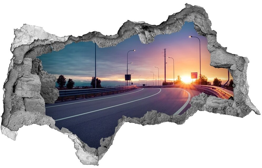 Wallmuralia.pl naklejka fototapeta 3D widok Autostrada
