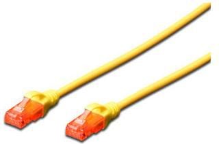 Digitus Patchcord U-UTP Cat6 LSZH 1m żółty DK-1617-010/Y