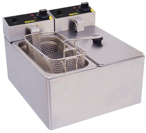 Buffalo Frytownica podwójna nastolna | 2x 3L | 4000W | 360x400x(H)300mm P107