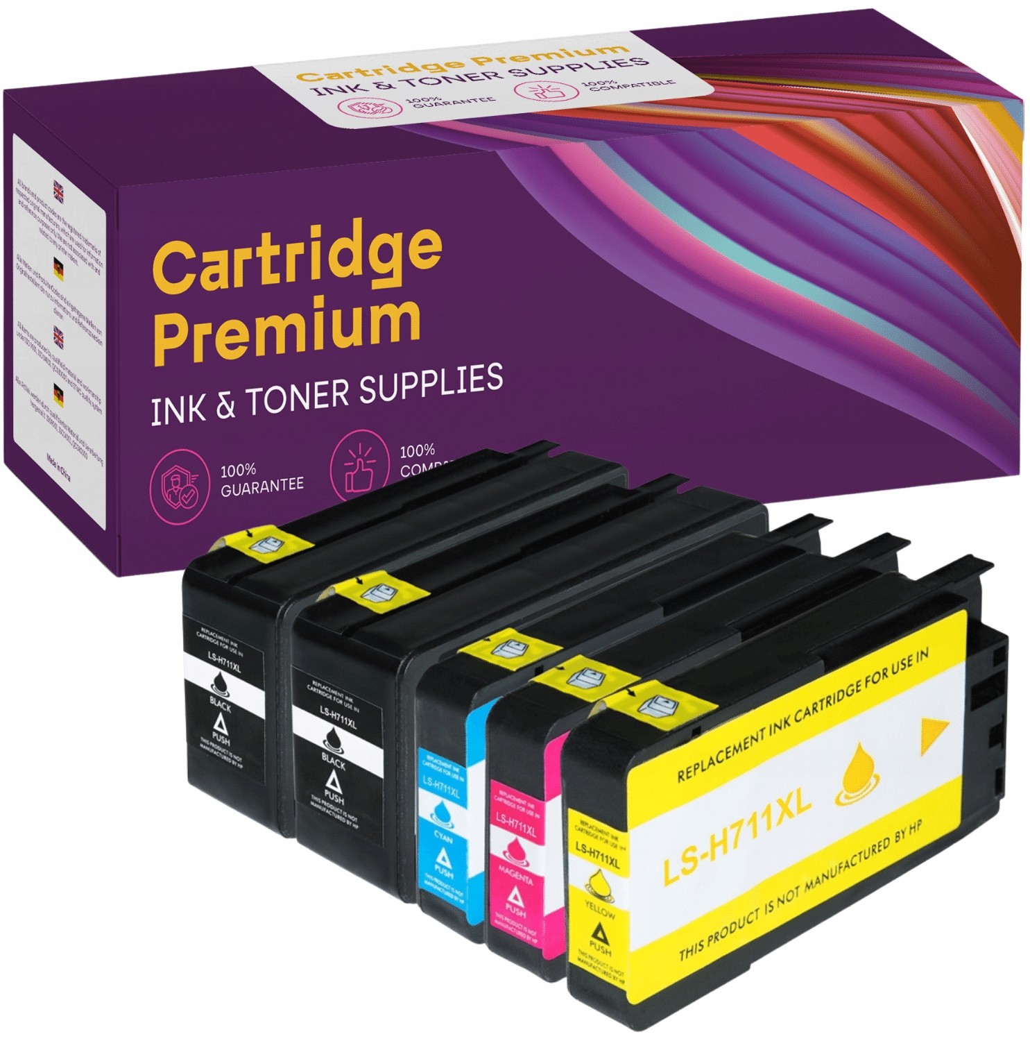 5 x Tusz Do Hp 711XL Designjet T120 T150 T520