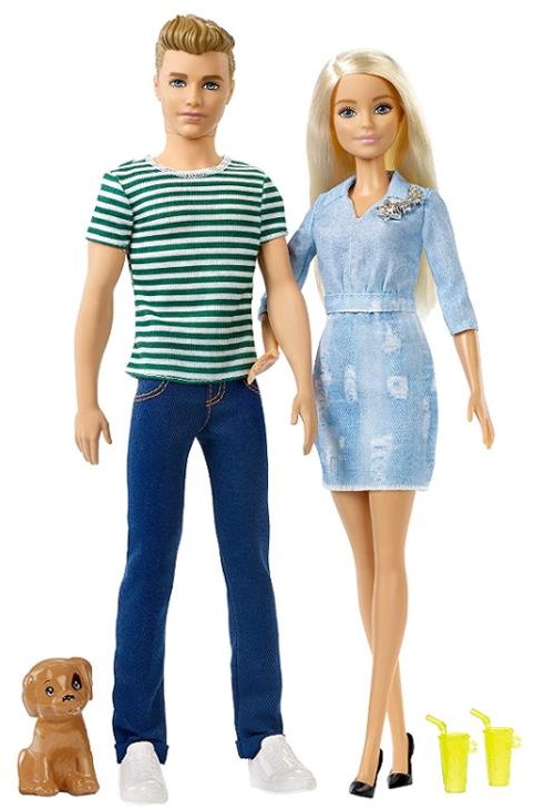 Mattel Lalka i Ken z pieskiem FTB72