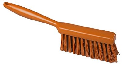 Maya Professional Tools 90255  7 zmiotka z systemem mocowania, żywica, twarda włosiem, FBK/Higiena żywności, 340 MM X 35 MM, pomarańczowy 90255-7