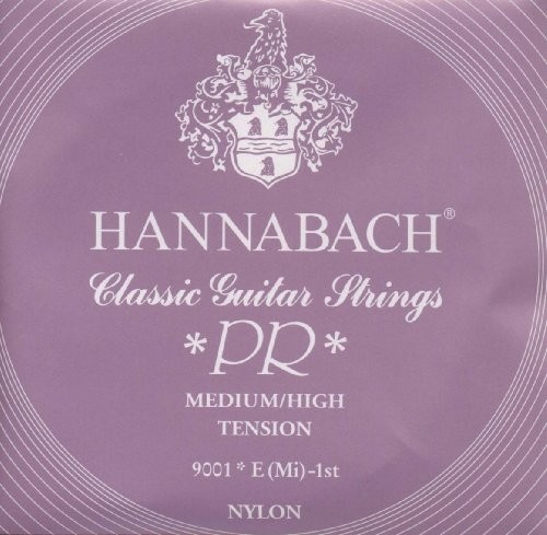 Hannabach Klassik Gita rrensaiten Serie 900 Medium/High Tension Silver 200 E1 9001MEDIUM/HIGH