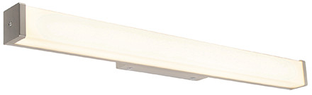 QAZQA Nowoczesny kinkiet łazienkowy stal 62cm LED IP44 - Cascada