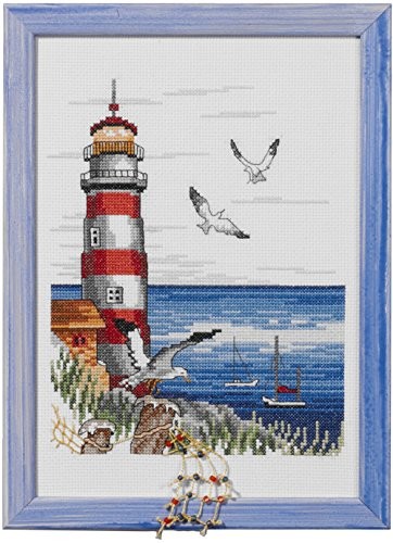 Permin Scandinavian art needlework permin zestaw do haftowania obraz haftu Leuchtturm, liczony haft krzyżakowy 92-2307