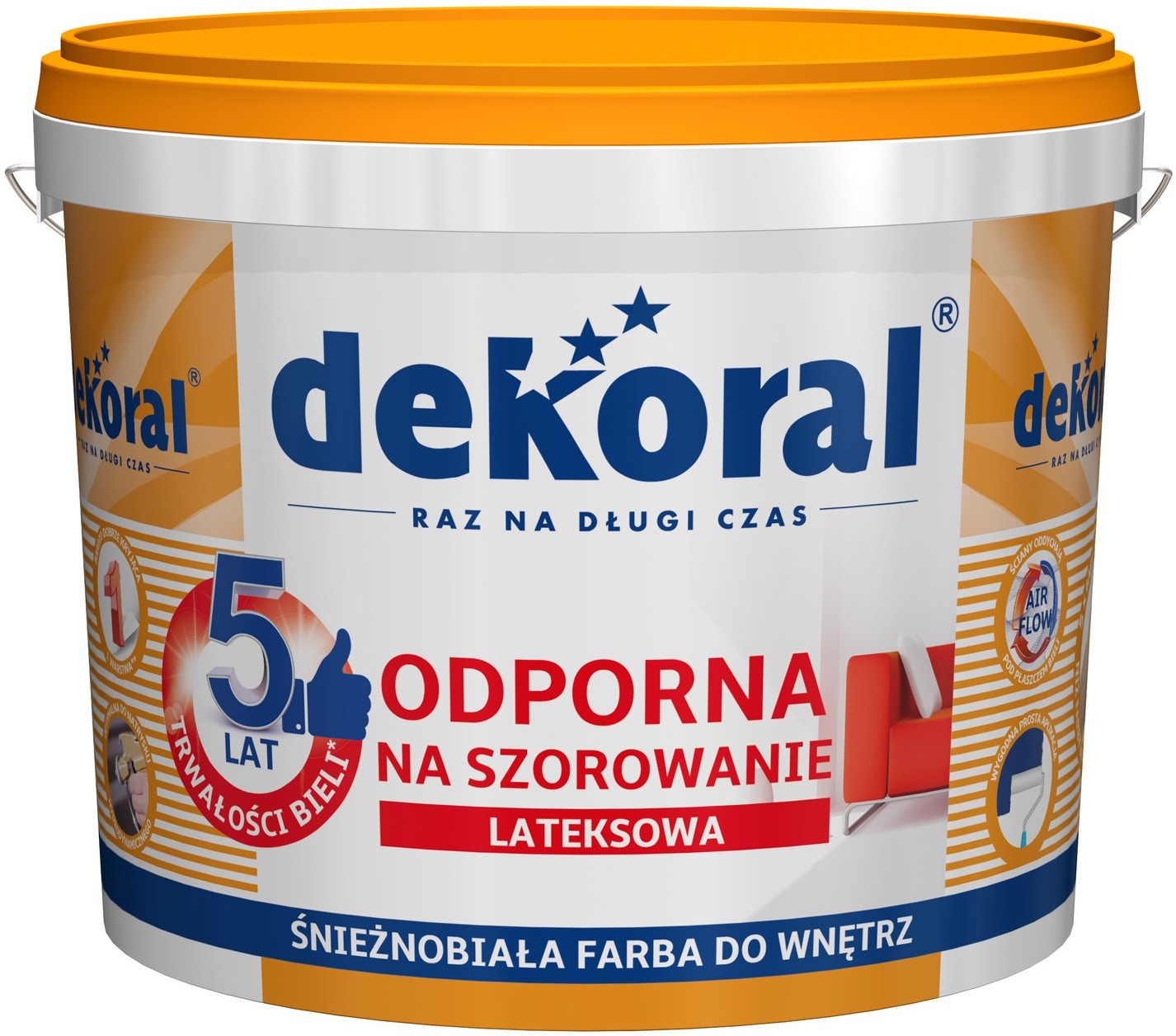 Dekoral Emulsja Akrylit W biała 5 l