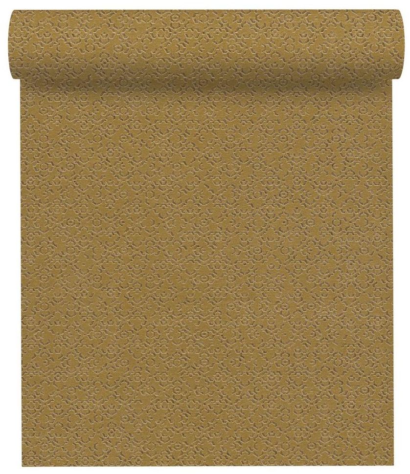 A.S. Creation Tapeta Metropolitan 378661 musztardowa winylowa na flizelinie