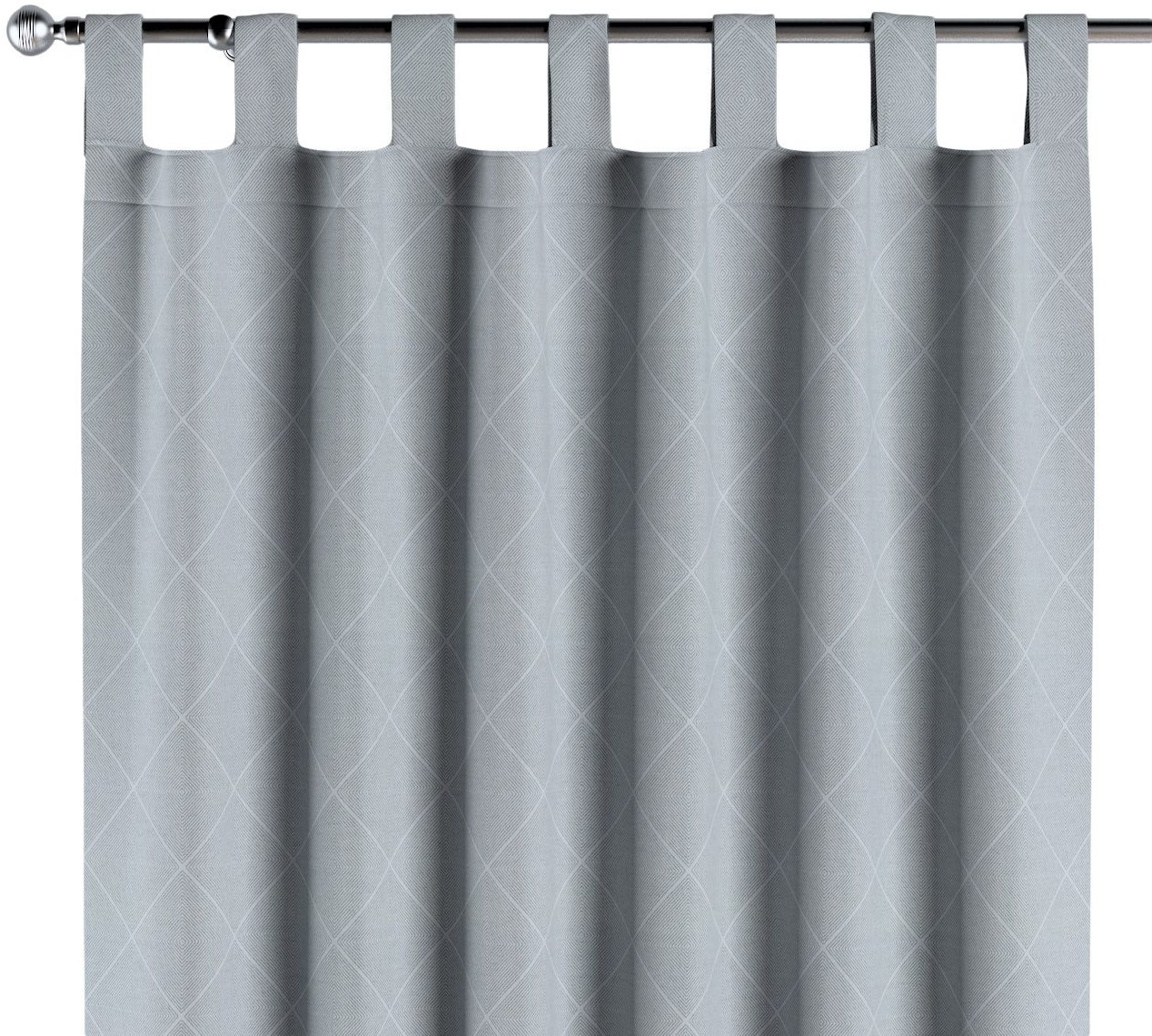 Dekoria Zasłona na szelkach 1 szt. szaro srebrny 1szt 130 × 260 cm Venice 310-142-57
