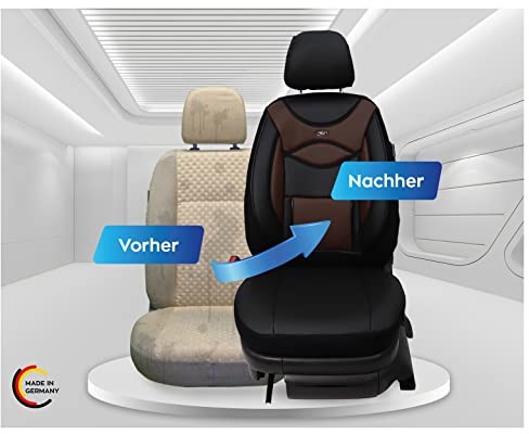 BREMER SITZBEZÜGE Pokrowce na fotele kompatybilne z Volvo V50 S50 Typ M kierowcy i pasażera od 2004-2012 FB:D103 4251671678869