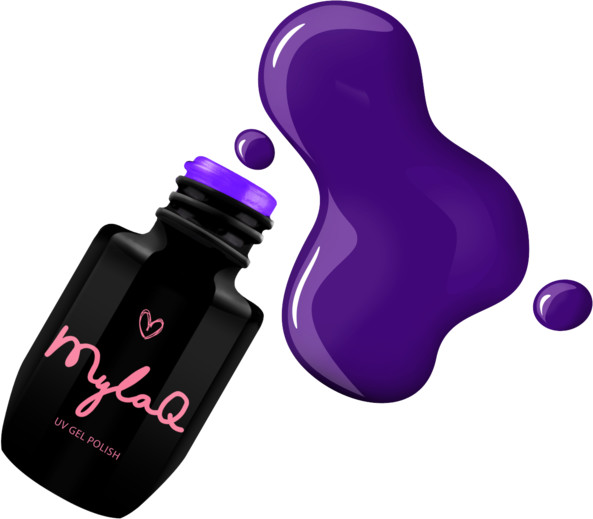 MyLaq Lakier Hybrydowy MylaQ My Electric Violet - 5 ml M071
