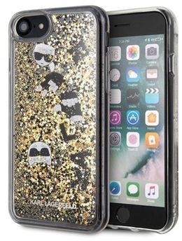 Karl Lagerfeld Signature Glitter Etui iPhone 8 7 Floatting Charms) KLHCI8ROGO