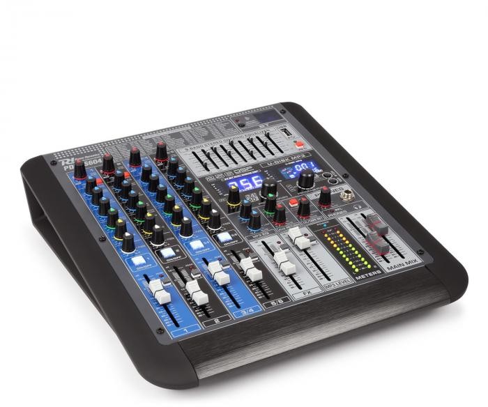 Power Dynamics PDM-S604 6-kanałowy mikser muzyczny DSP/MP3 port USB odbiornik BT Sky-172.620