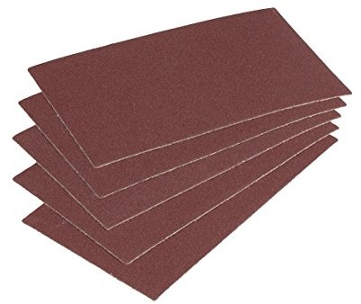 Wolfcraft Paski przyczepnych nakładek ściernych , korund, ziarno 120, 5 sztuki, 2962000