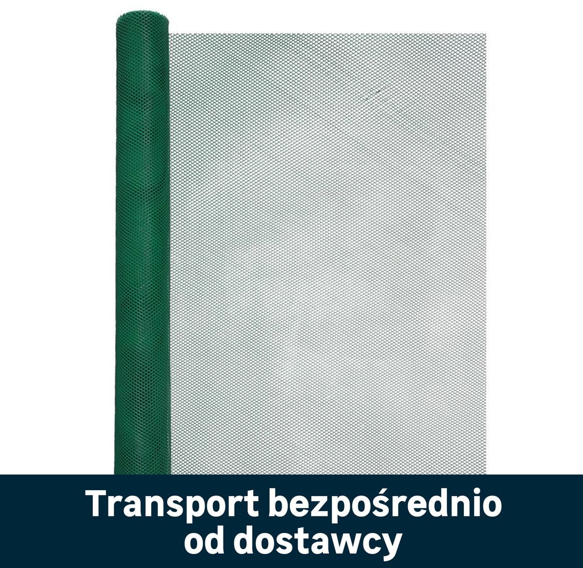 Siatka plastikowa 1.2 x 5 m zielona