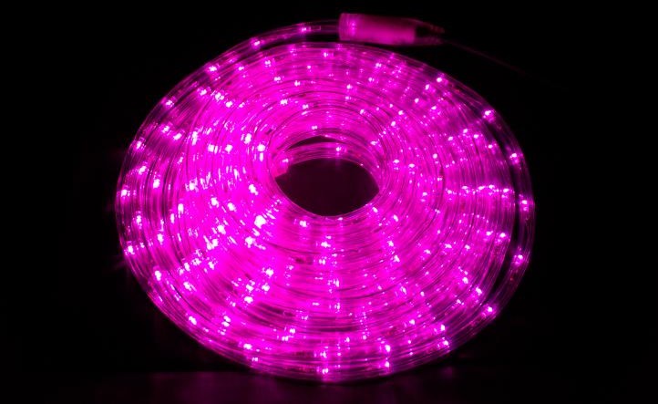 JOYLIGHT Wąż świetlny 240 LED 10 m, różowy