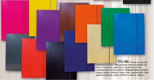 Konfex Teczka z gumką szara tg 06