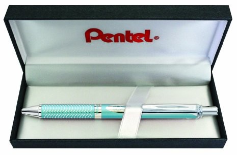 Pentel EnerGel BL407B-BOX długopis żelowy, obudowa typu Sterling, grubość linii: 0,35 mm, niebieski BL407LS-BOX