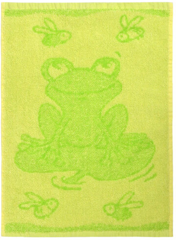 Ręcznik dziecięcy Frog green, 30 x 50 cm