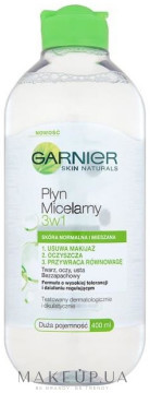 Garnier Płyn micelarny 3 w 1 do skóry normalnej i mieszanej - Skin Naturals Płyn micelarny 3 w 1 do skóry normalnej i mieszanej - Skin Naturals