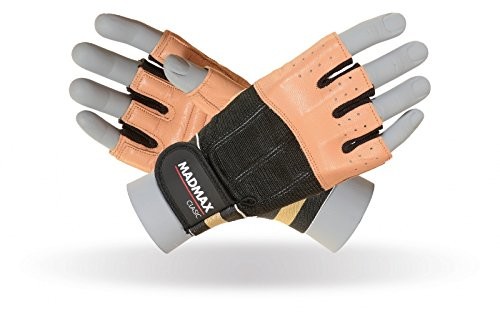 MADMAX madmax Classic rękawice siłownia fitness podnoszenie ciężarów rękawice męskie rękawiczki Bodybuilding Workout Sports Training..., m MFG-248-M