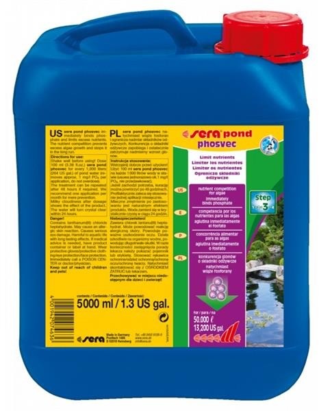 Sera Pond Phosvec 5000 ml ochrona przed glonami