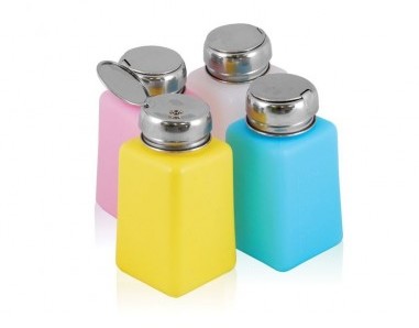 ACTIVESHOP BUTELKA Z POMPKĄ CHROM 180ML MIX KOLOR